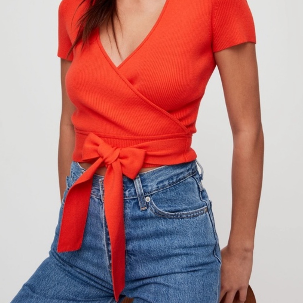 Aritzia little moon prunella knit top